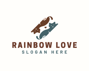 Cat Kitten Love logo design