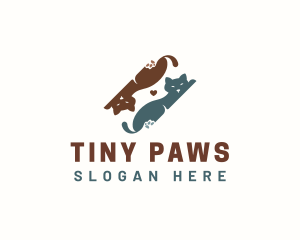 Cat Kitten Love logo design