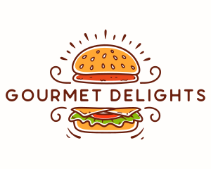 Hamburger Patty Restaurant logo design