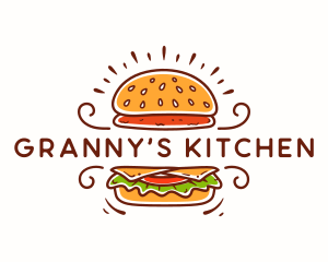 Hamburger Patty Restaurant logo design