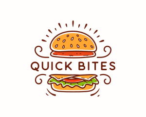 Fastfood - Hamburger Patty Restaurant logo design