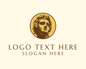 Philosopher - Roman Emperor Badge logo design