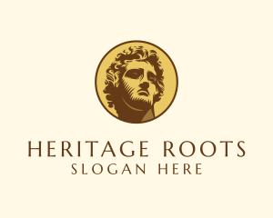 Ancestor - Roman Emperor Badge logo design