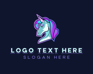 Mascot - Unicorn Hair Gaming logo design