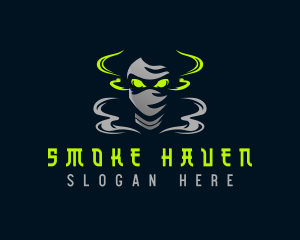 Ninja Smoke Assassin logo design