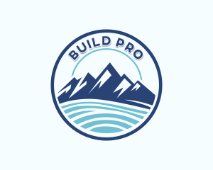 Emblem - Mountain Outdoor Travel logo design