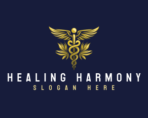 Homeopathy - Caduceus Medical Hospital logo design