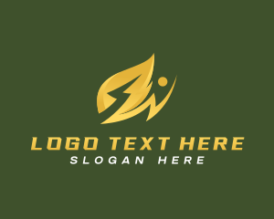 Electric Leaf Technology logo design