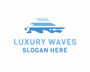 Wave Yacht Boat logo design