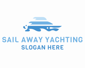 Wave Yacht Boat logo design