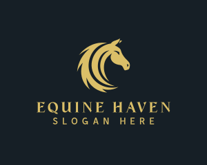 Horse Animal Equestrian logo design