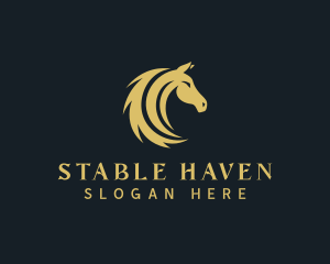 Horse Animal Equestrian logo design