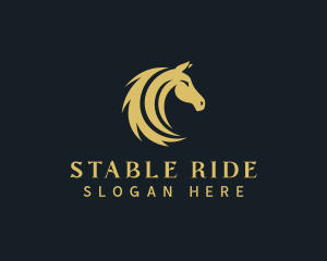 Horse Animal Equestrian logo design