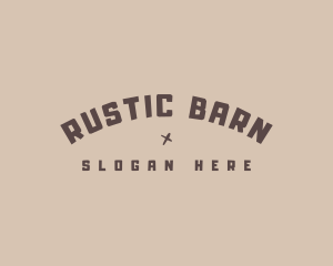 Rustic Bar Minimalist logo design