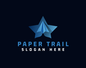 Star Paper Plane logo design