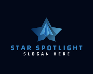 Star Paper Plane logo design