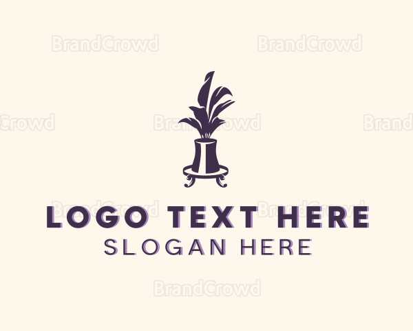 Vase Interior Decor Logo