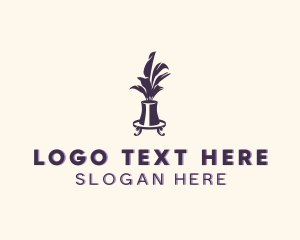 Upholstery - Vase Interior Decor logo design