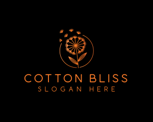 Cotton - Flower Yarn Dandelion logo design