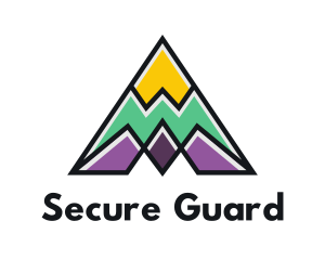 Multi Color Triangle Mountain Logo