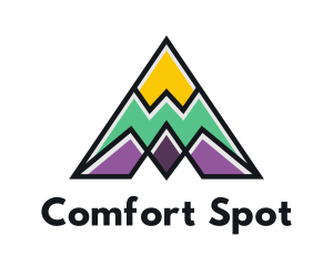 Multi Color Triangle Mountain logo design