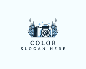 Camera Floral Lens Logo
