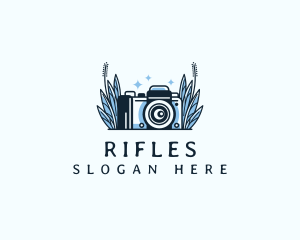 Camera Floral Lens Logo