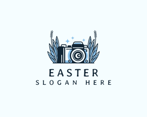 Production - Camera Floral Lens logo design