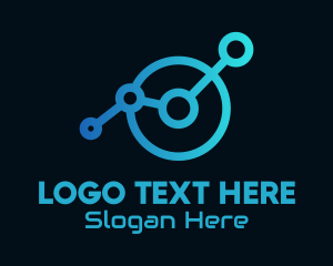 Digital - Cyber Circle Machine logo design