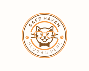 Cat Shelter Veterinary logo design