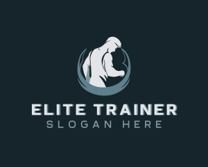 Muscle Training Fitness logo design