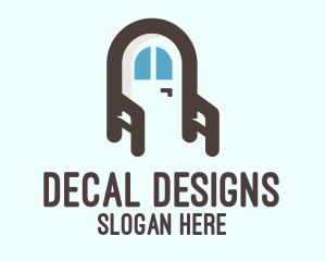 Home Furnishing Door logo design