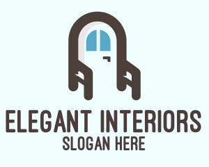 Home Furnishing Door logo design