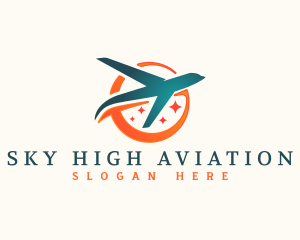 Plane Aviation Travel logo design