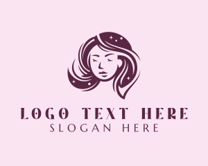 Hair - Woman Hair Sparkle logo design