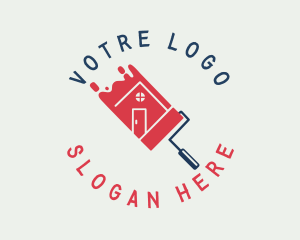 House Roller Renovation logo design