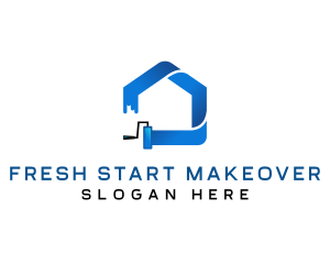 Painting Roller Renovation logo design