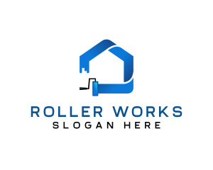 Painting Roller Renovation logo design