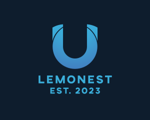 Networking - Tech Business Letter U logo design