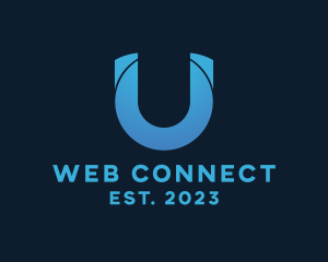 Internet - Tech Business Letter U logo design