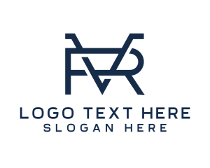 Merchandise - Generic Minimalist Company Letter VR logo design