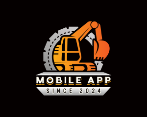 Excavator Industrial Contractor Logo