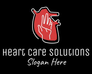 Cardiologist - Heart Hand Cardiologist logo design