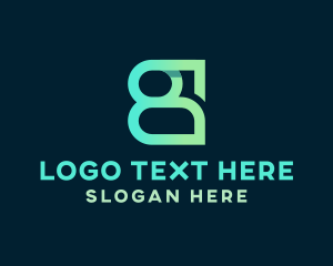 Letter Be - Digital Tech Letter GB logo design