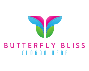 Butterfly - Abstract Butterfly Wings logo design
