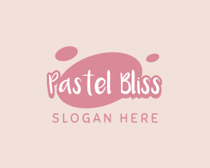 Playful Pastel Wordmark logo design