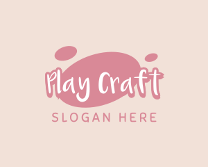 Playful Pastel Wordmark logo design