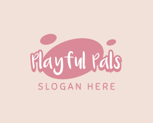 Playful Pastel Wordmark logo design