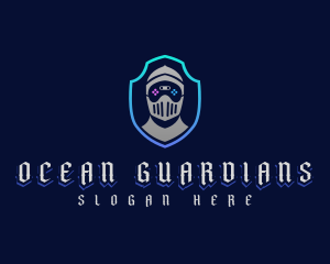 Guardian Knight Gamer logo design