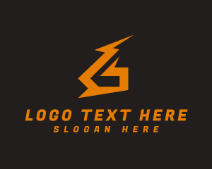 Lightning Bolt Letter G Logo